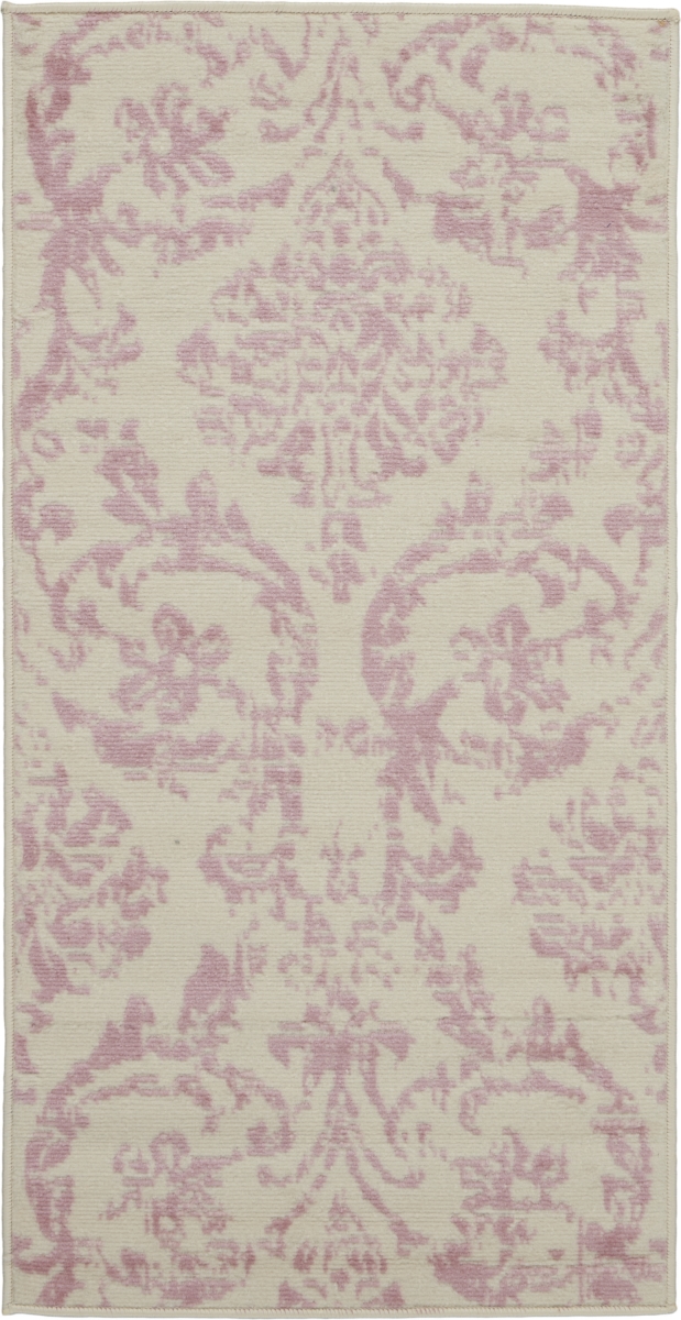 2 x 4 ft. Damask Power Loom Rectangle Area Rug, Cream