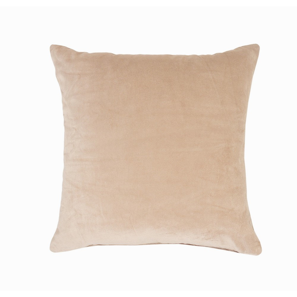 20 x 20 in. Taupe Cotton Zippered Pillow