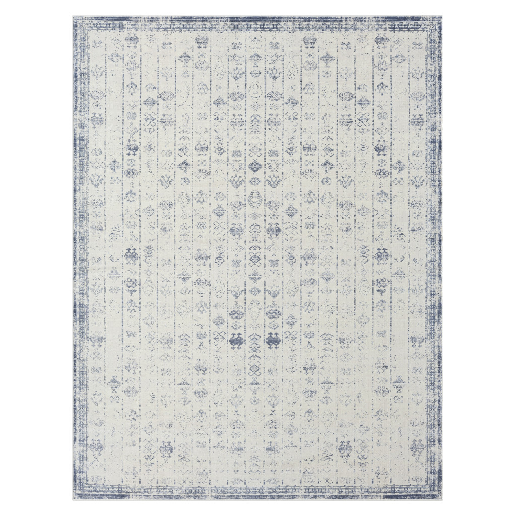 2 x 5 ft. Gray Abstract Washable Non Skid Rectangle Area Rug