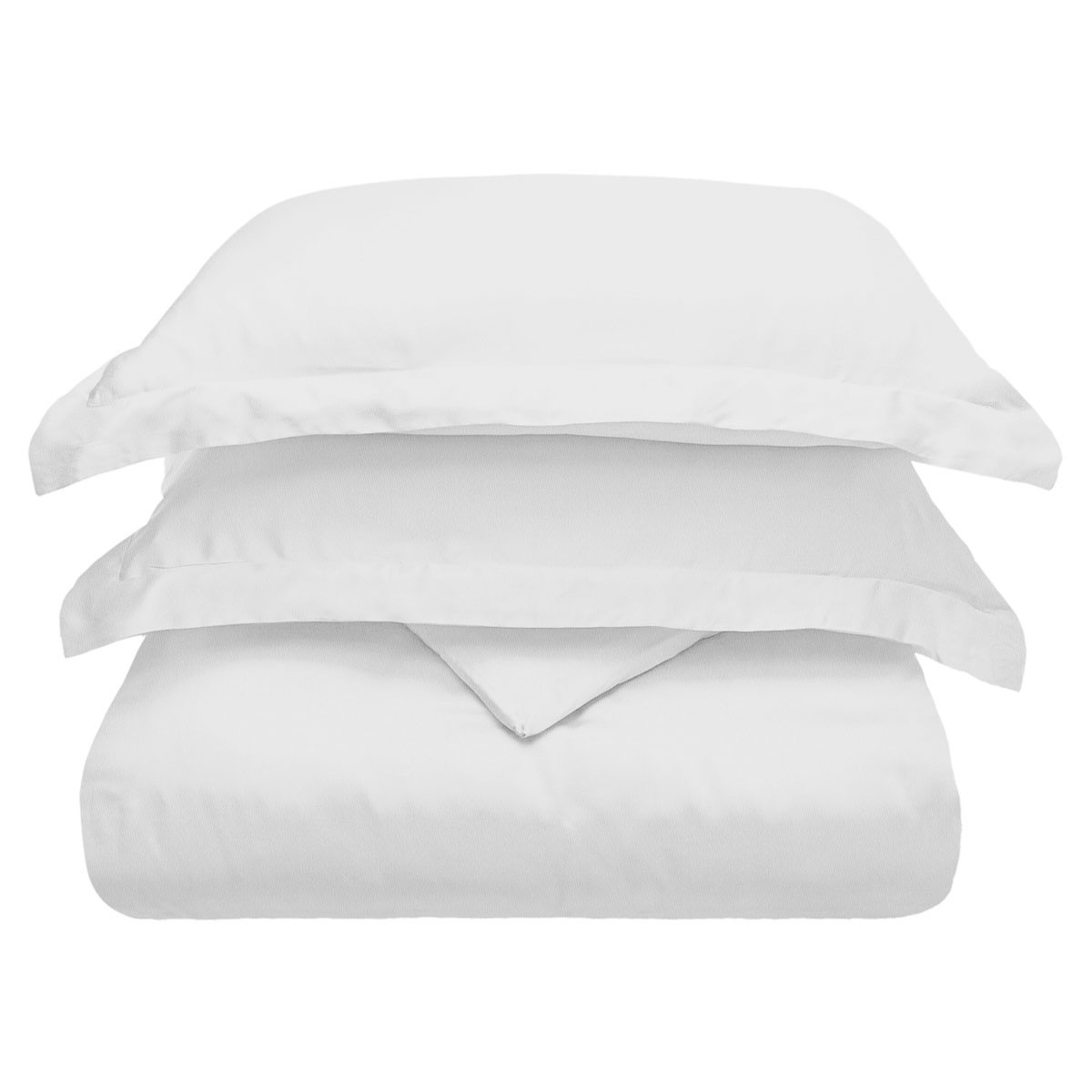 528522 15 x 2 x 10 in. White King Size Cotton Blend 300 Thread Count Washable Duvet Cover Set