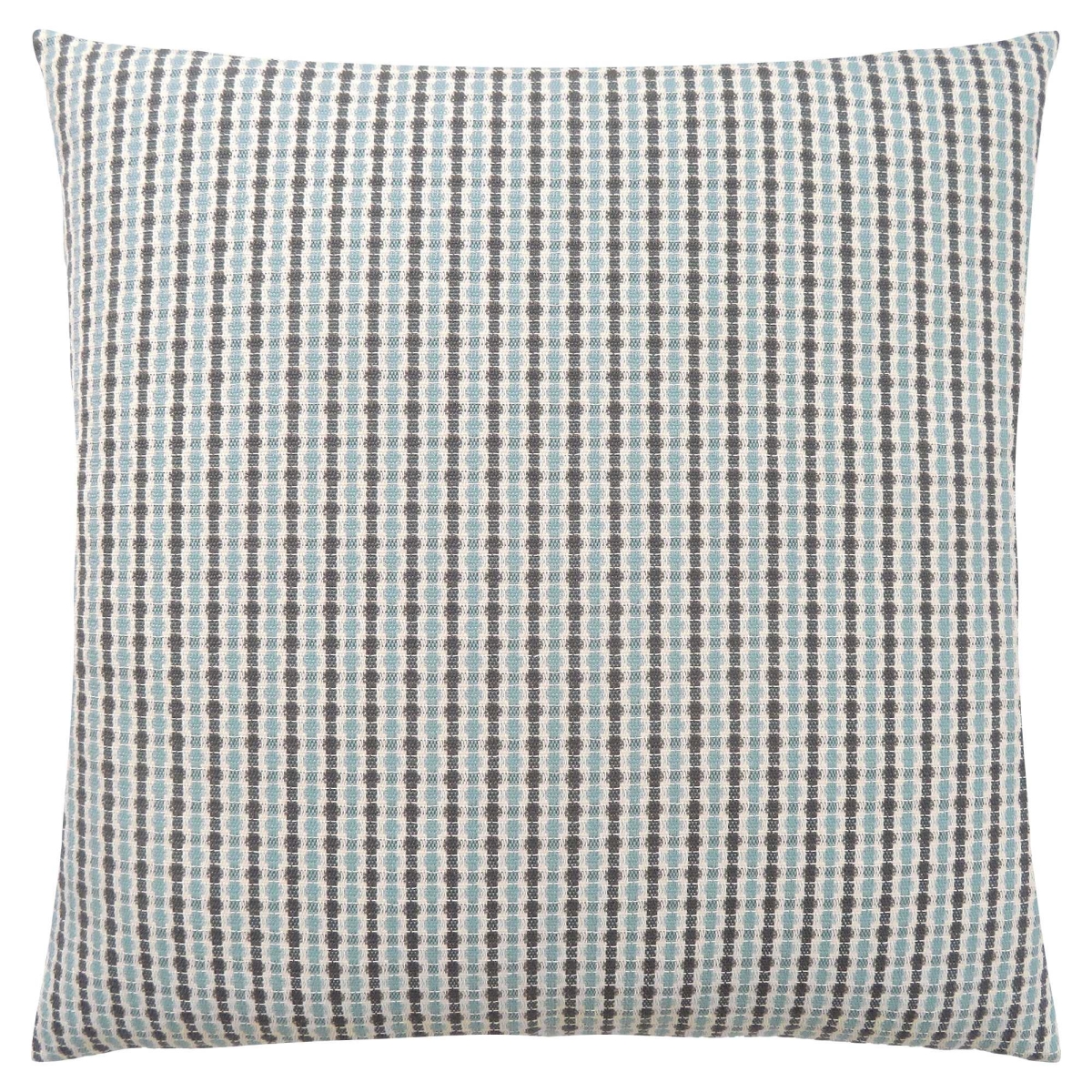 Picture of HomeRoots 344018 18 x 18 in. Polyester Striped Zippered Pillow&#44; Blue & Gray