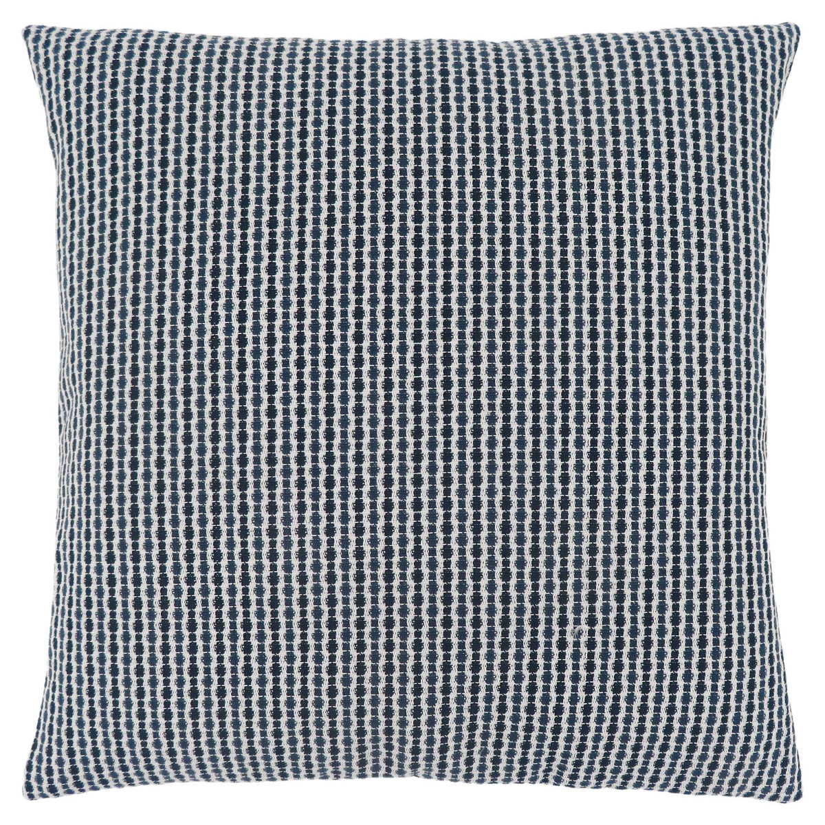 Picture of HomeRoots 344023 18 x 18 in. Polyester Striped Zippered Pillow&#44; Blue & White