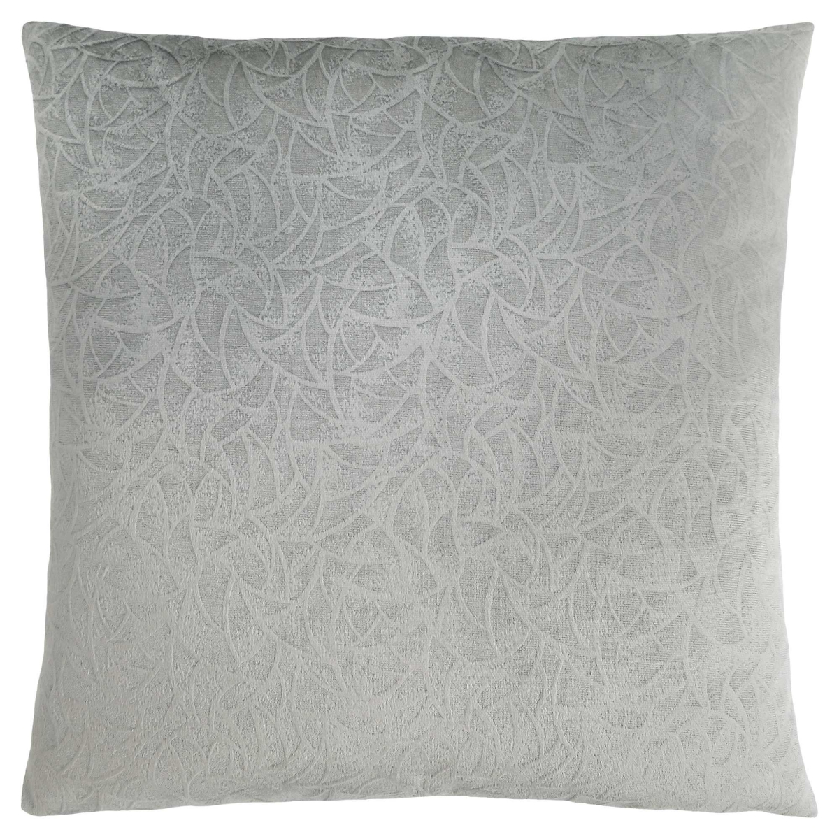 Picture of HomeRoots 344033 18 x 18 in. Velvet Polyester Abstract Zippered Pillow&#44; Light Gray