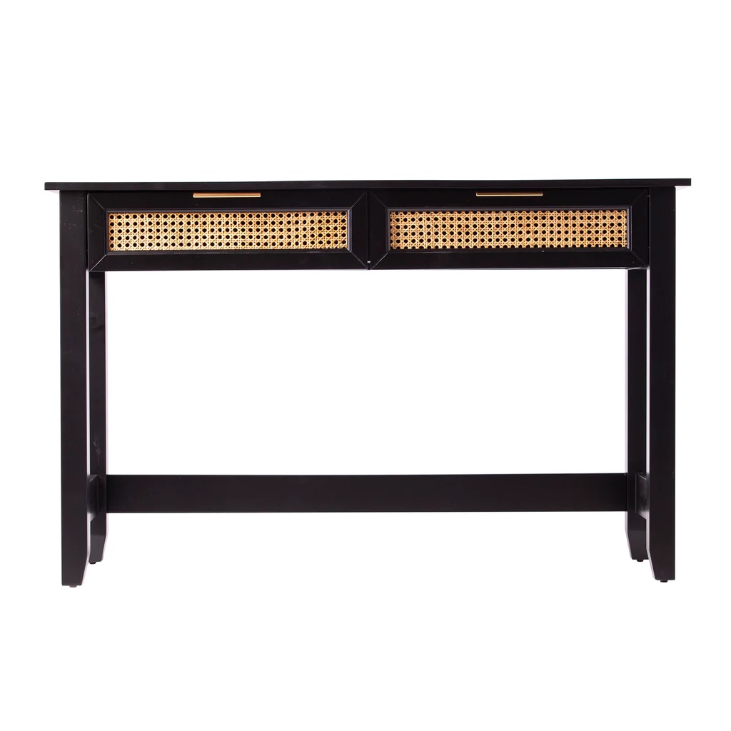402419 48 in. Console Table with Storage, Black