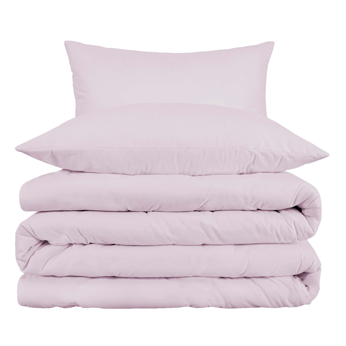 528120 11 x 9 x 4.5 in. Cotton Blend Duvet Cover Set, Lilac - King Size - 3 Piece