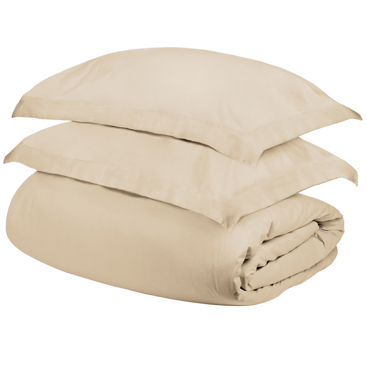 528237 10.13 x 13 x 2.88 in. Cotton Blend Duvet Cover Set, Ivory - Queen - 3 Piece