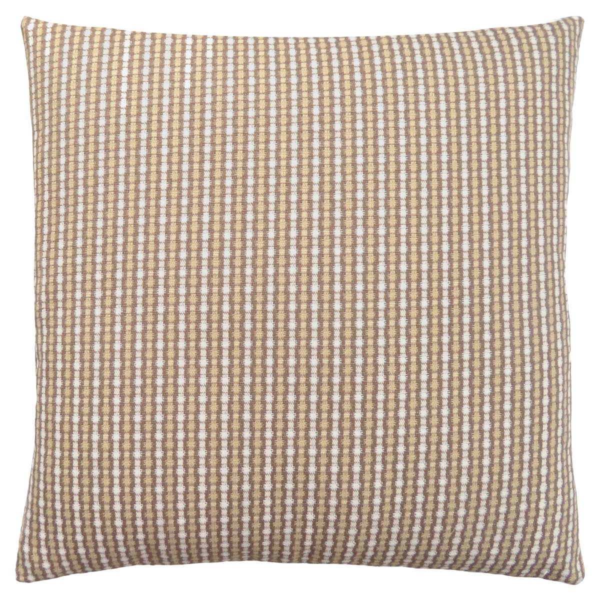 18 x 18 in. Polyester Striped Zippered Pillow, Taupe - Set of 2