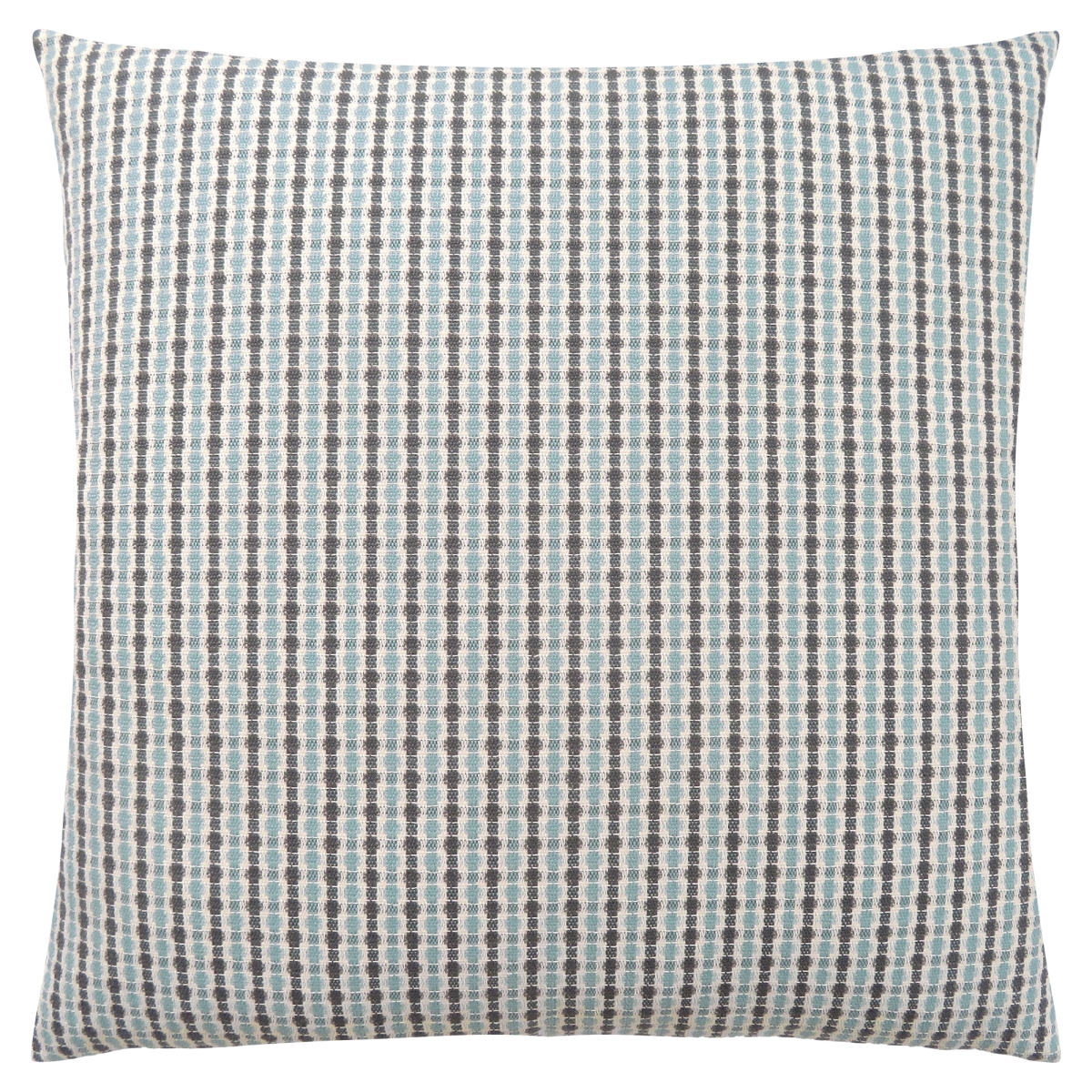 18 x 18 in. Blue & Gray Polyester Striped Zippered Pillow - Set of 2