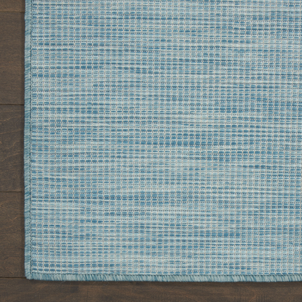 8 x 10 ft. Aqua Power Loomed Rectangle Area Rug