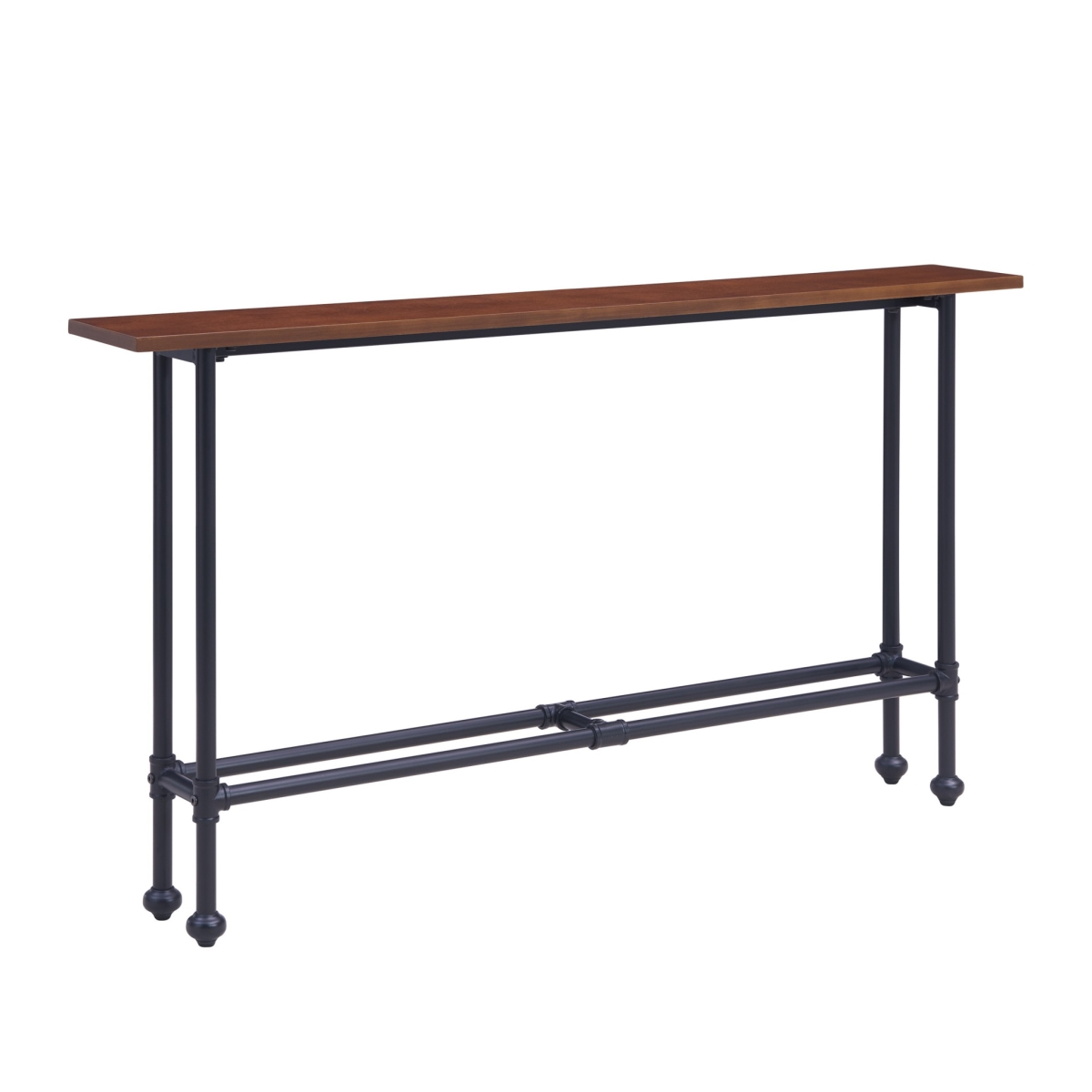 402407 56 in. Console Table, Espresso & Black