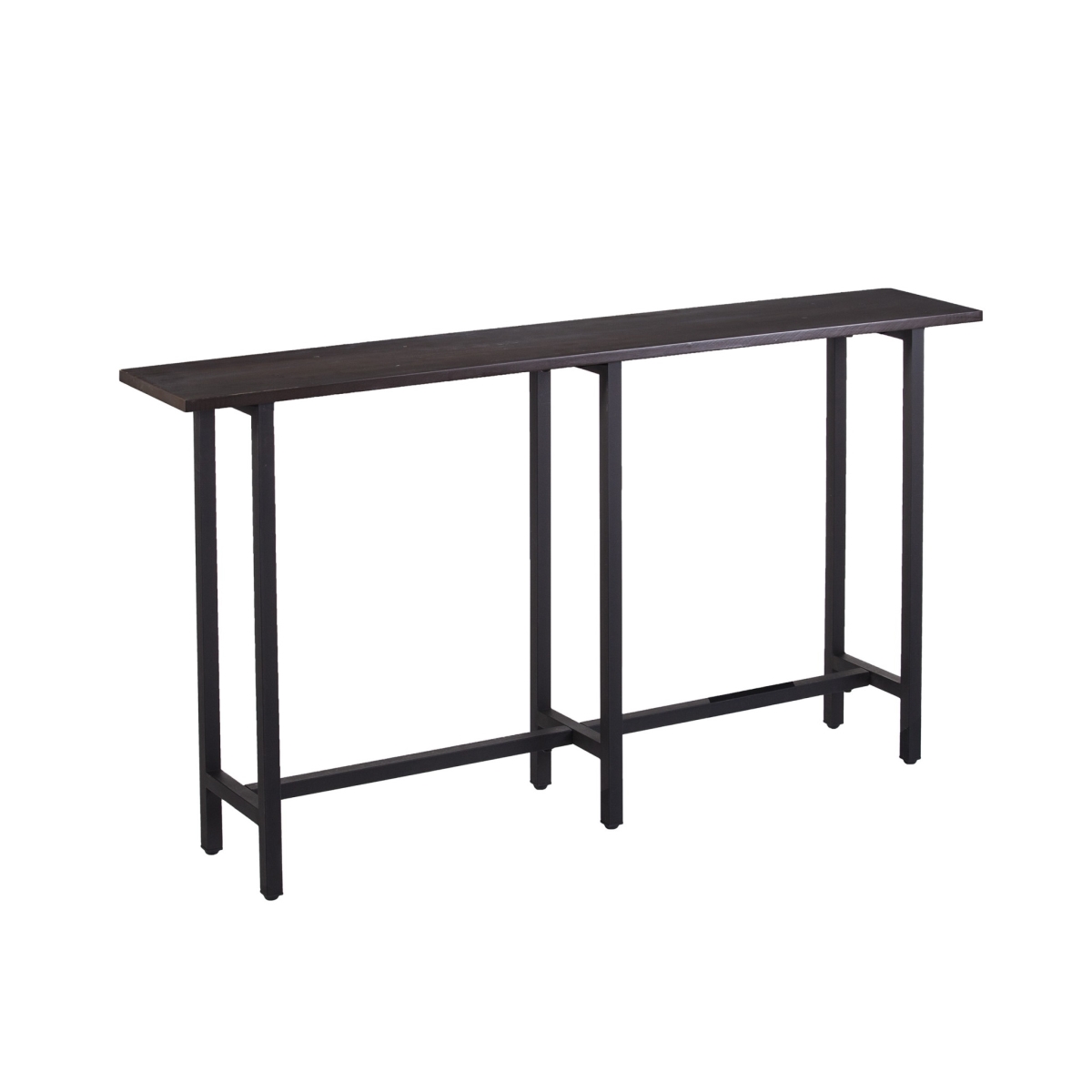 402429 54 in. Frame Console Table, Espresso & Black