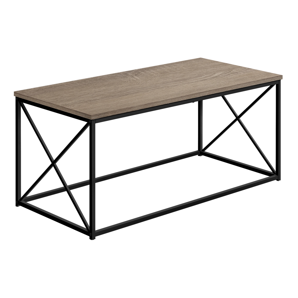 41 in. Rectangular Coffee Table, Dark Taupe