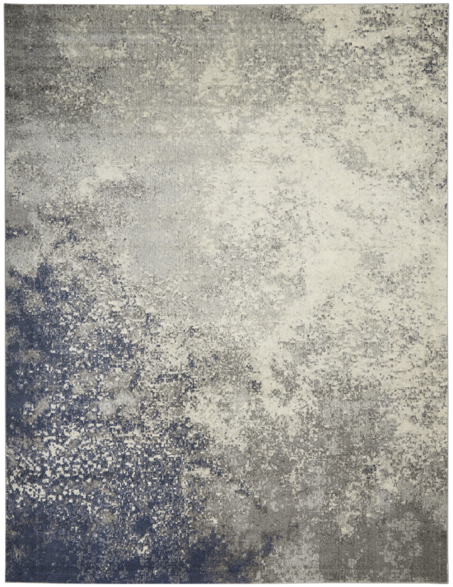 9 x 12 ft. Abstract Power Loom Rectangle Area Rug, Black