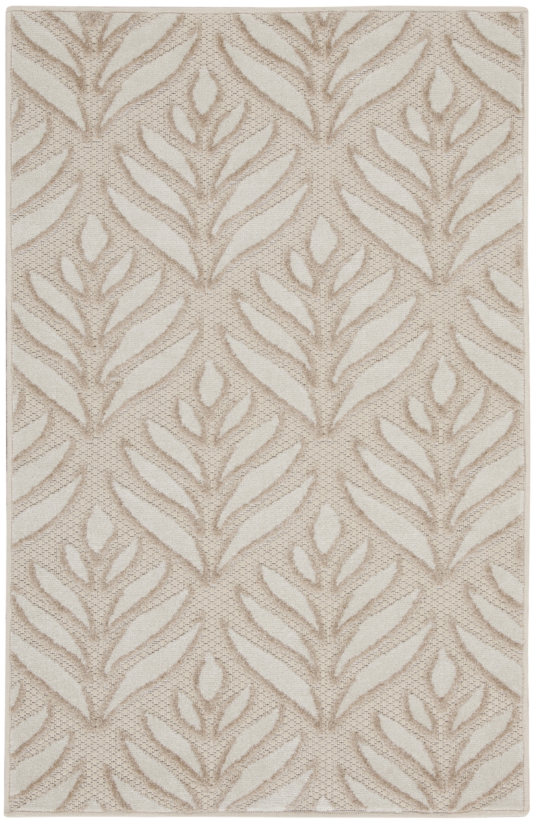 3 x 4 ft. Floral Power Loom Rectangle Area Rug, Charcoal