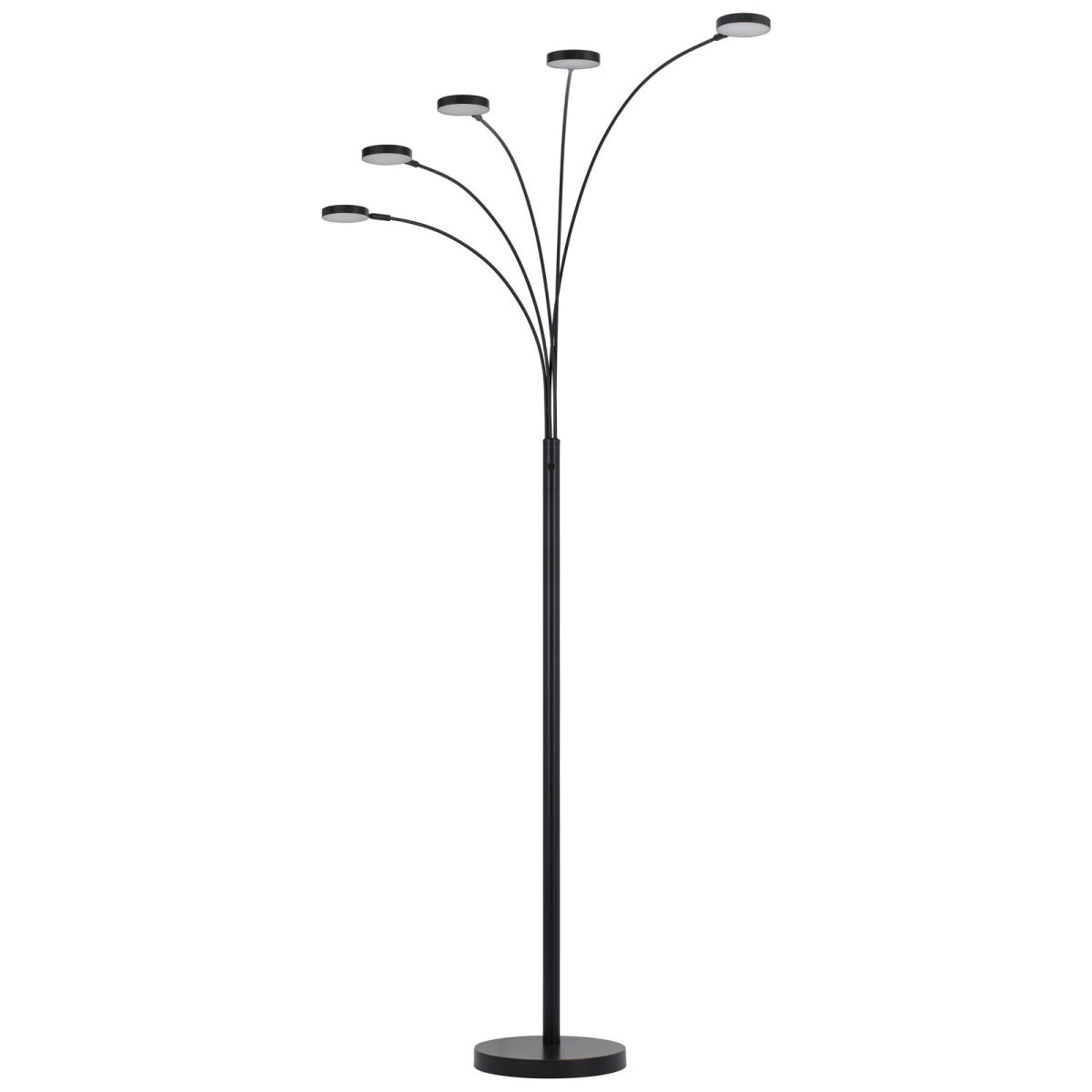 526324 82 in. Five Light Led Arc Floor Lamp, Bronze
