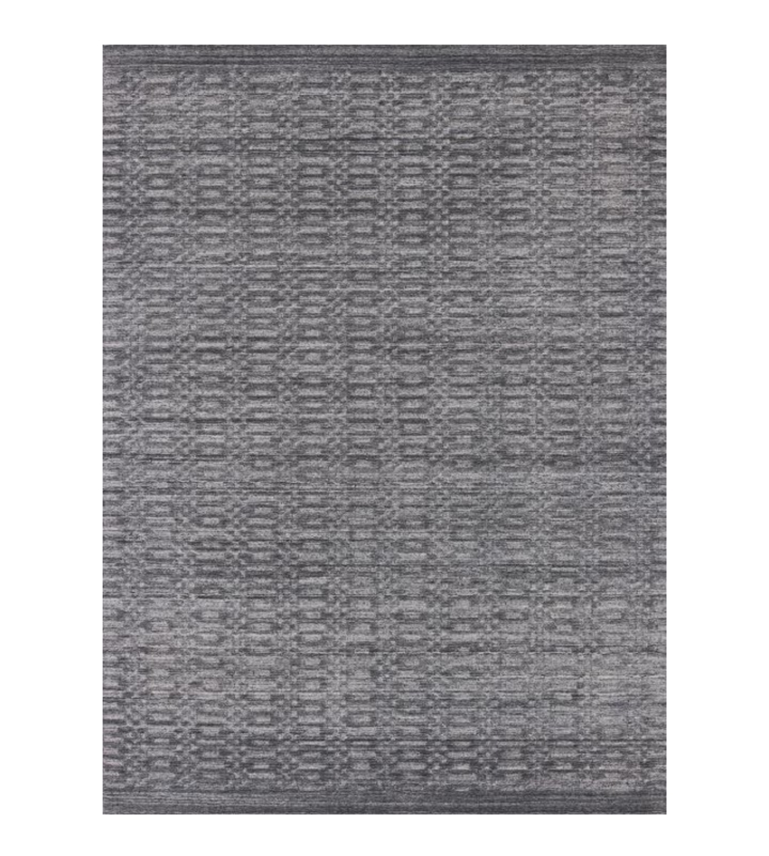 9 x 12 ft. Charcoal & Dark Gray Hand Loomed Rectangle Area Rug