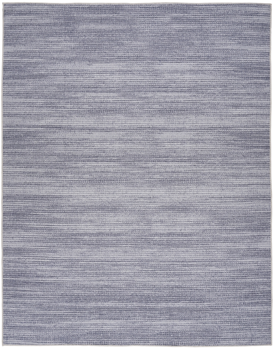 533171 6 x 9 ft. Gray & Ivory Abstract Power Loom Washable Non Skid Rectangle Area Rug