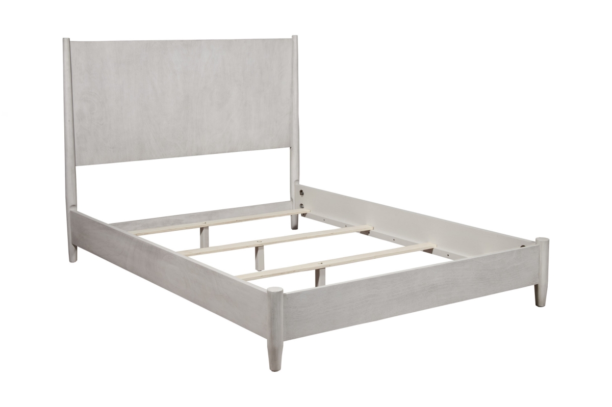 Solid & Manufactured Wood California King Bed, Gray