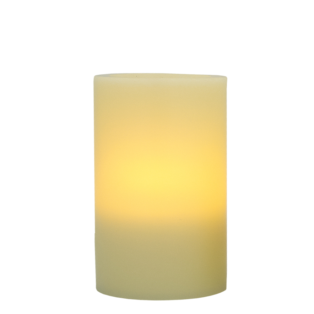 6 in. Flameless Pillar Candle, Ivory