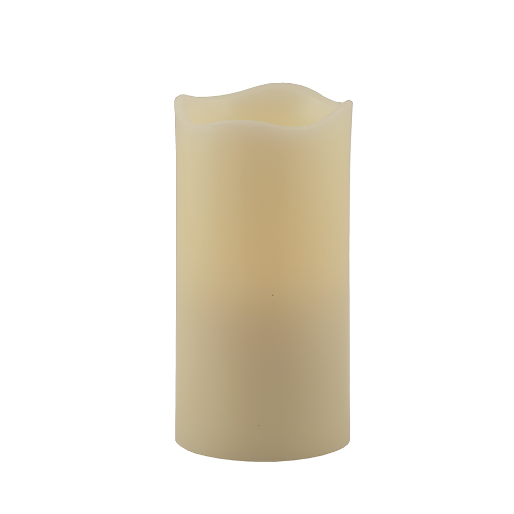 6 in. Flameless Pillar Candle, Ivory