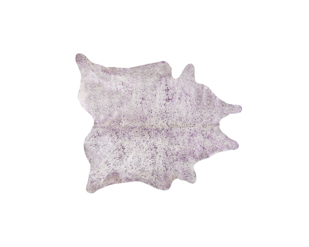 5 x 7 ft. Cowhide Hand Knotted Novelty Area Rug, Gray & Pink