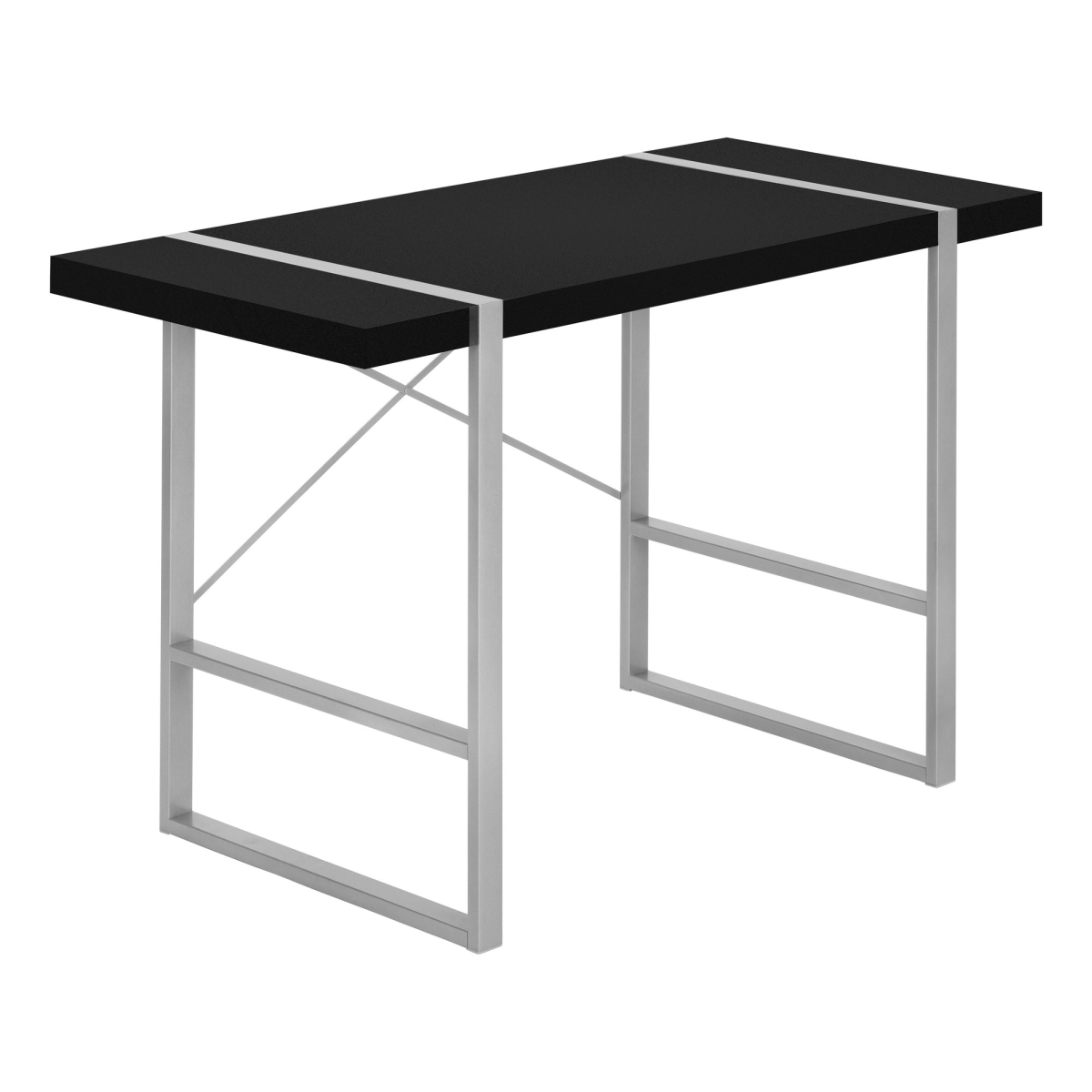 489864 49 in. Computer Desk, Black & Gray