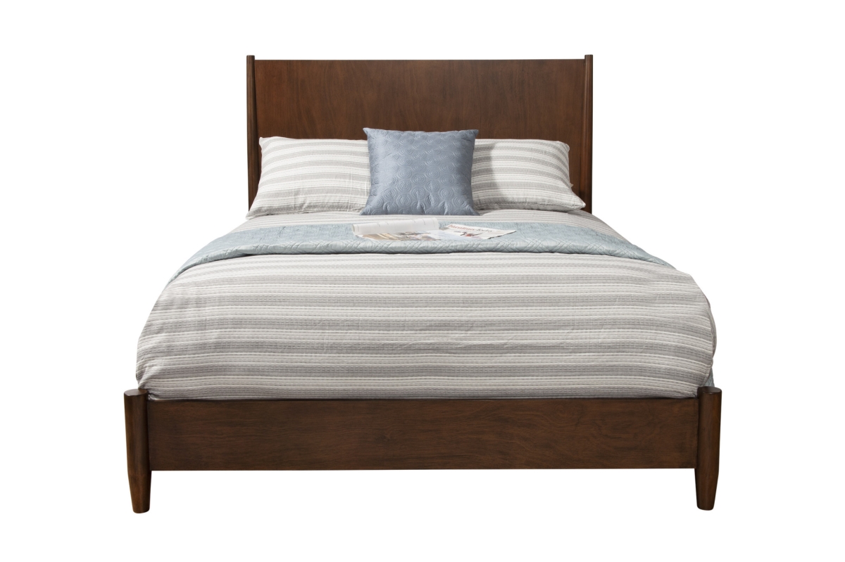 524826 Solid & Manufactured Wood King Bed, Brown