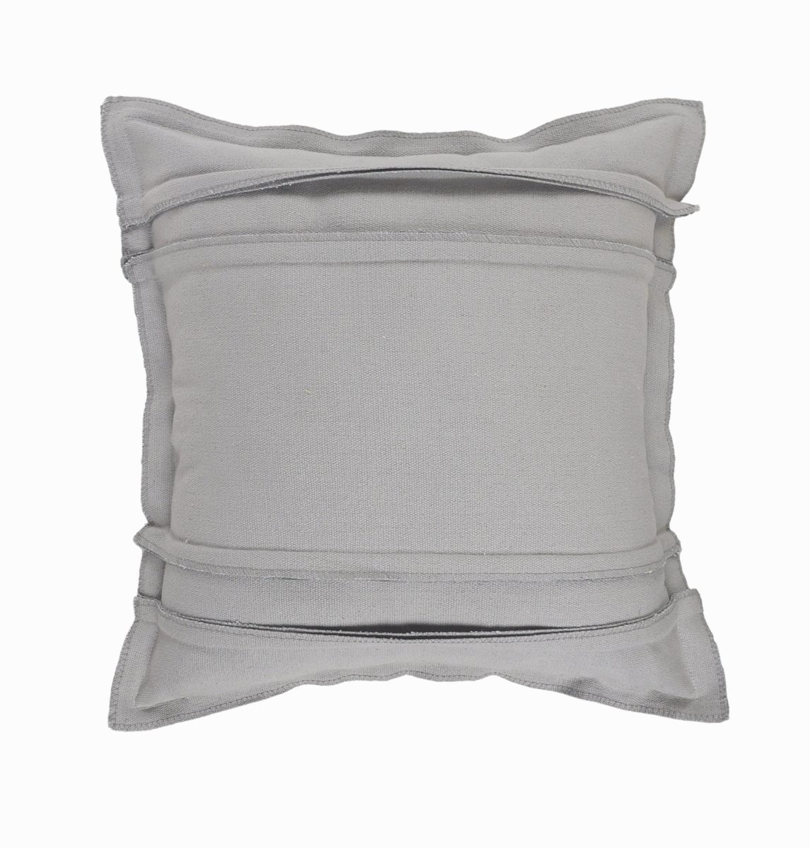 20 x 20 in. Cotton Zippered Pillow, Light Gray