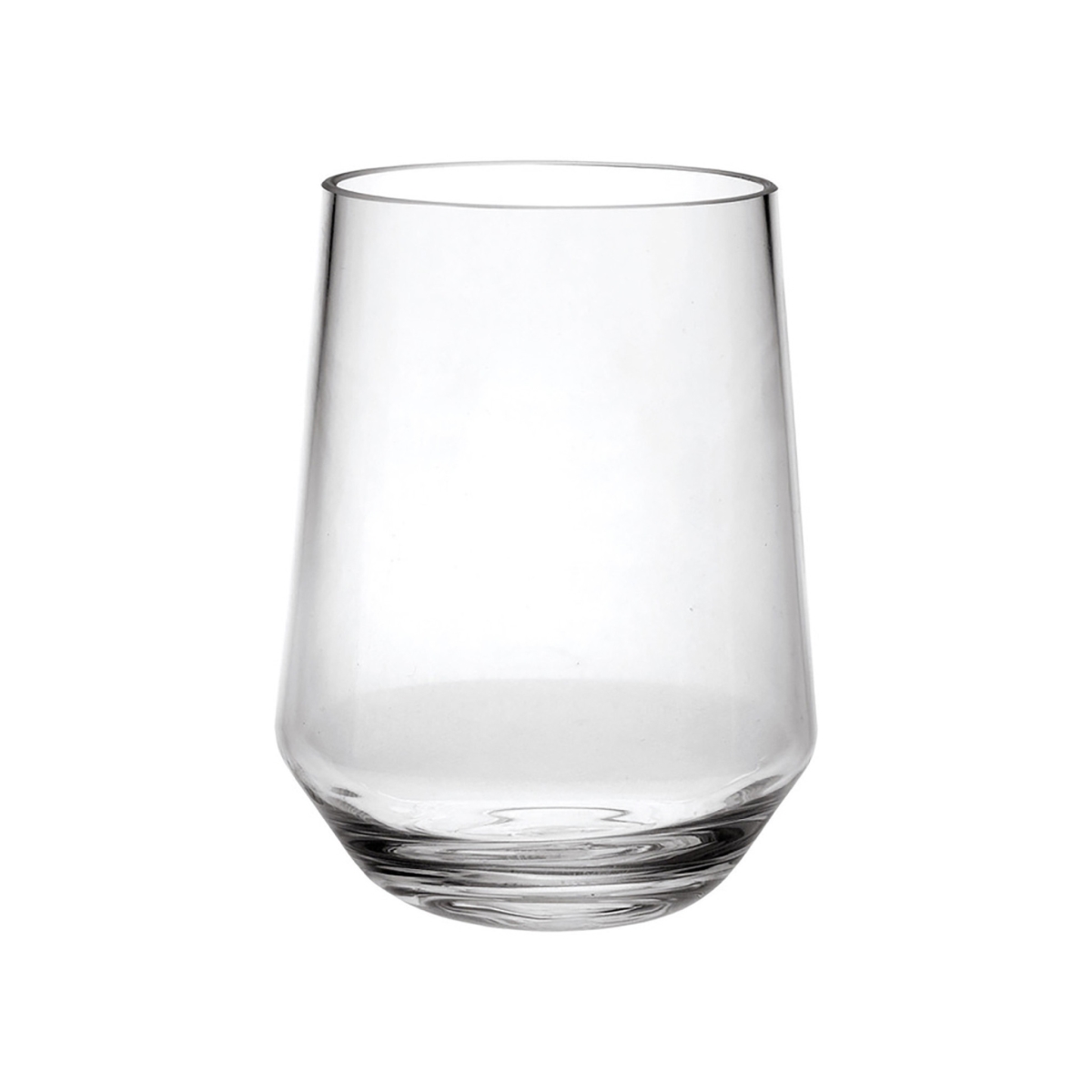 Picture of HomeRoots 521134 Tritan Plastic Stemless All Purpose Tumbler Wine Glasses, Clear - Set of 4