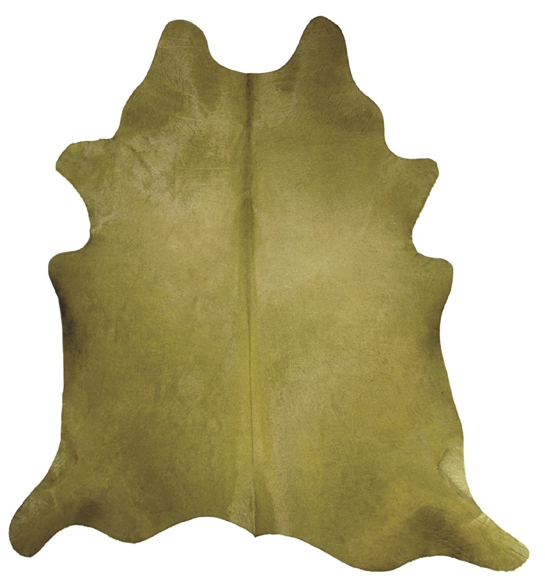 6 x 7 ft. Lime Green Cowhide Hand Knotted Area Rug