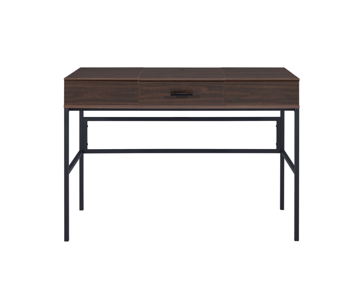 42 in. Writing Desk, Brown & Black