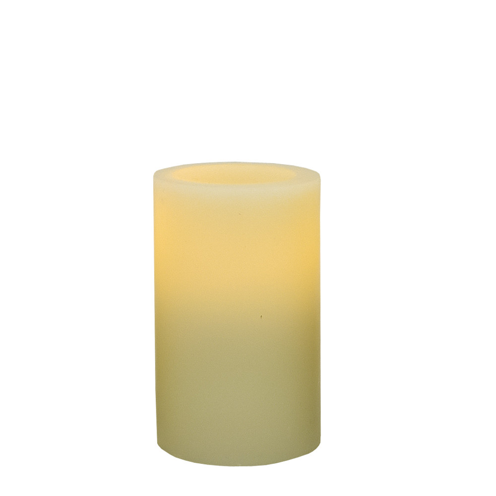 5 in. Flameless Pillar Candle, Ivory