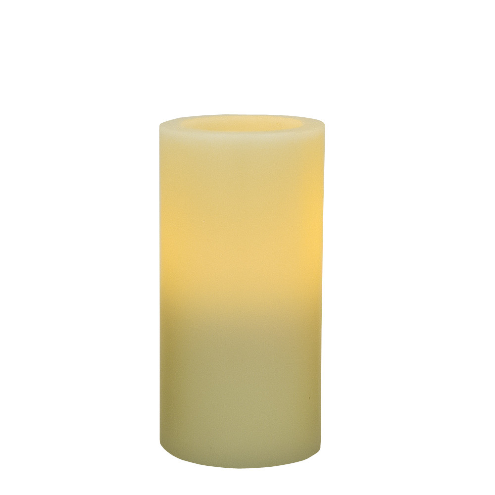6 in. Flameless Pillar Candle, Ivory