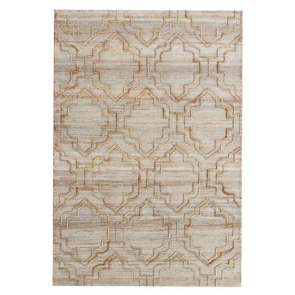 5 x 8 ft. Trellis Hand Woven Rectangle Area Rug, Brown