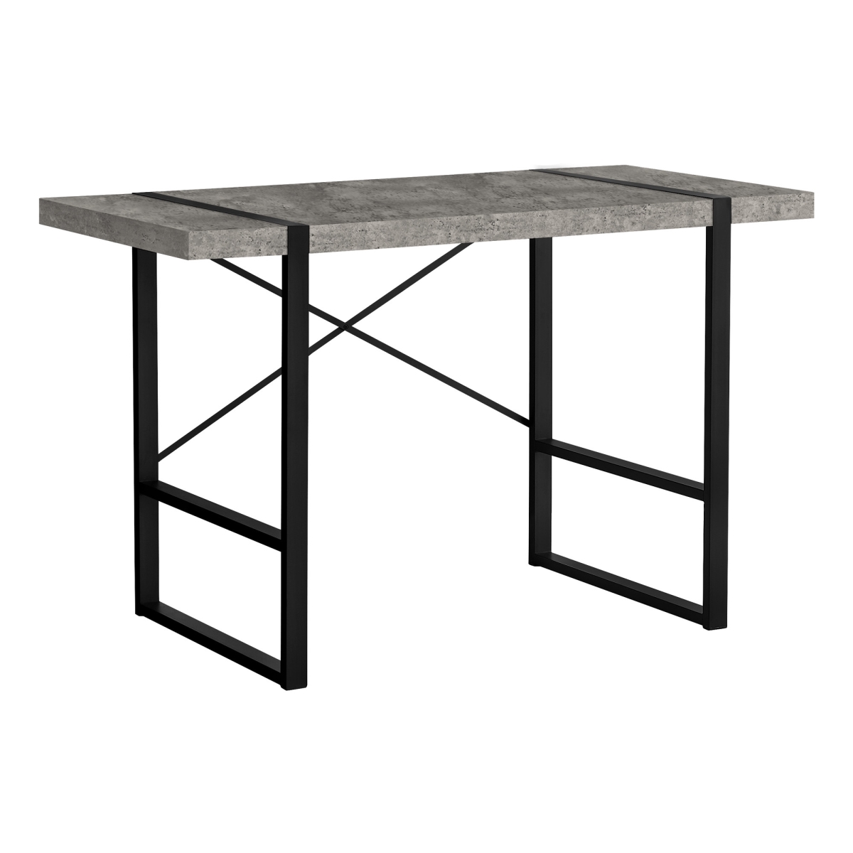 489868 49 in. Computer Desk, Gray & Black