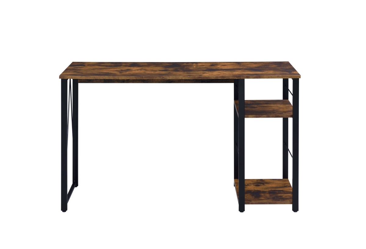 491435 47 in. Writing Desk, Brown & Black
