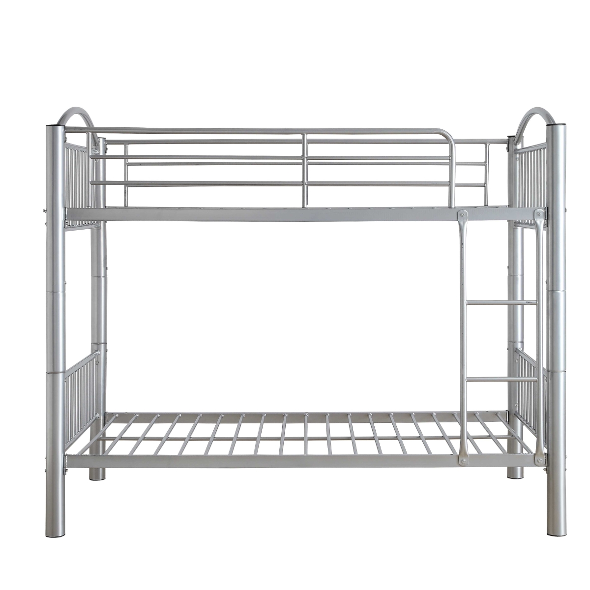 Picture of Home Roots Furniture 286164 67 x 78 x 44 in. Metal Twin Over Bunkbed - Silver