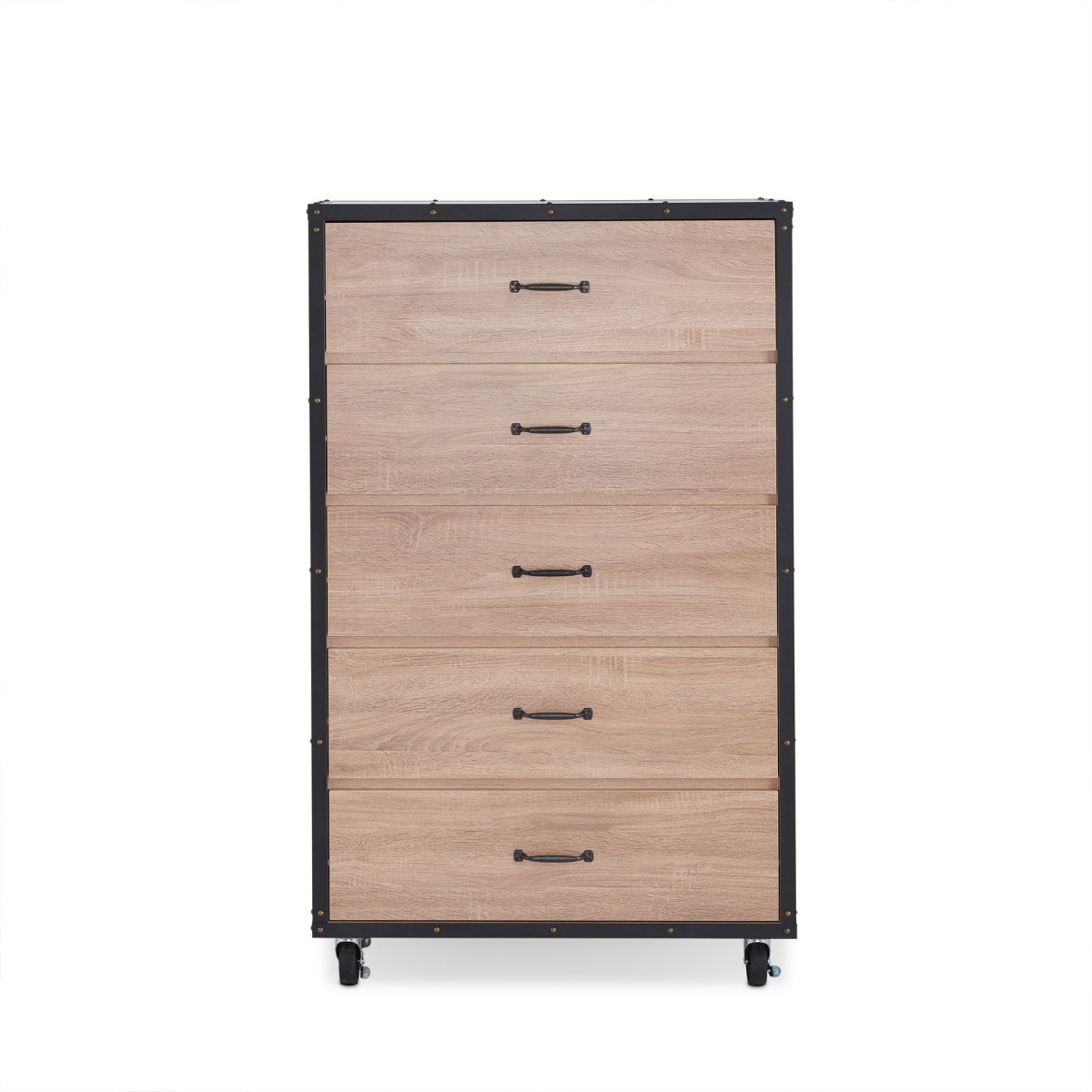 Particle Board Chest - Weathered Light Oak