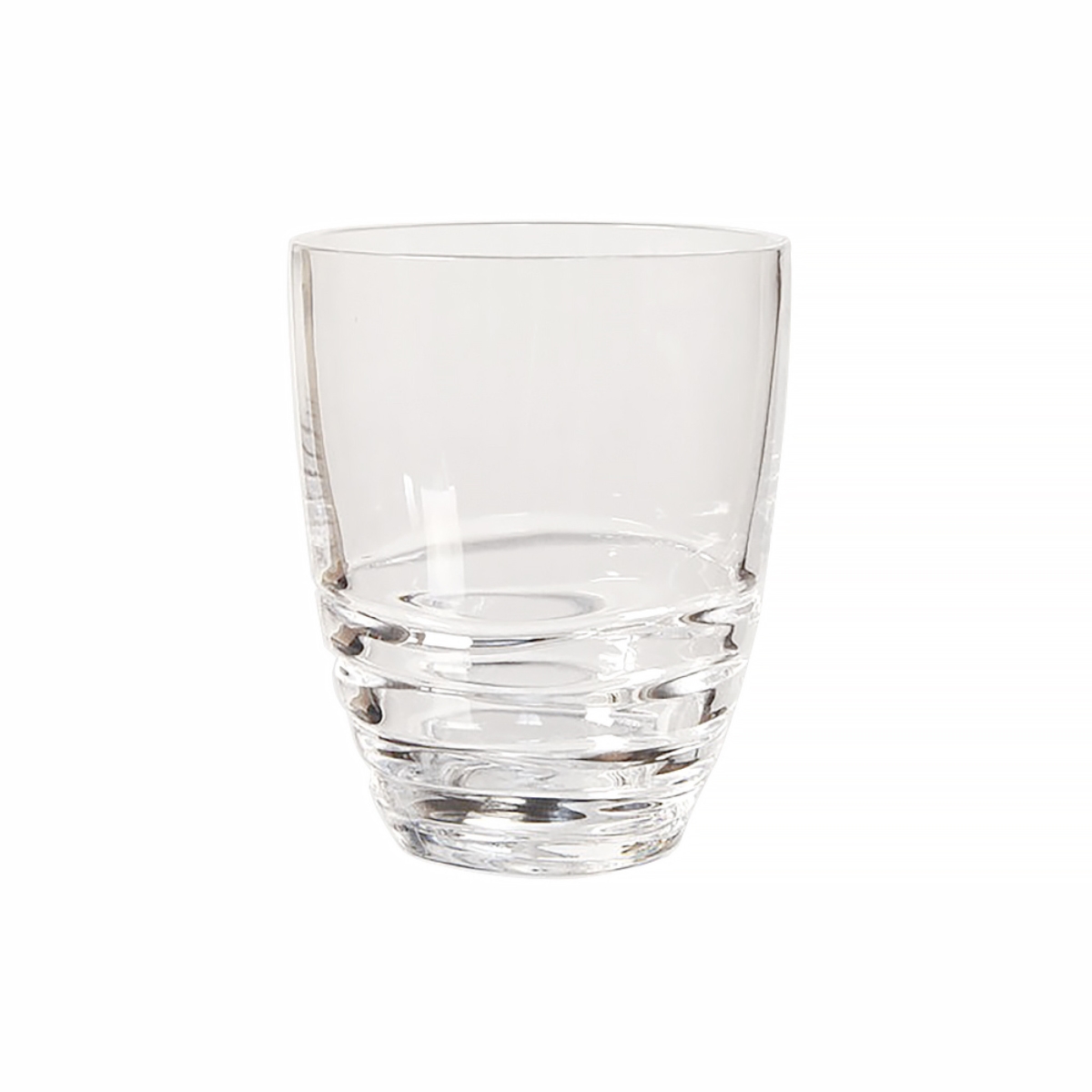Acrylic Stemless Whiskey Glass, Clear - Set of 4