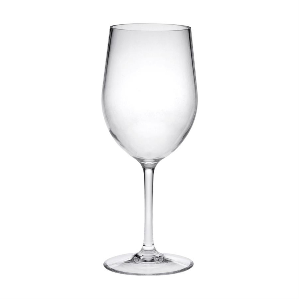 Picture of HomeRoots 521122 Tritan Plastic Stemmed All Purpose Wine Glass, Clear - Set of 4