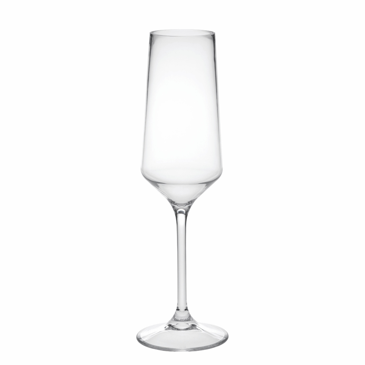 Picture of HomeRoots 521130 Tritan Plastic Stemmed Flutes, Clear - Set of 4