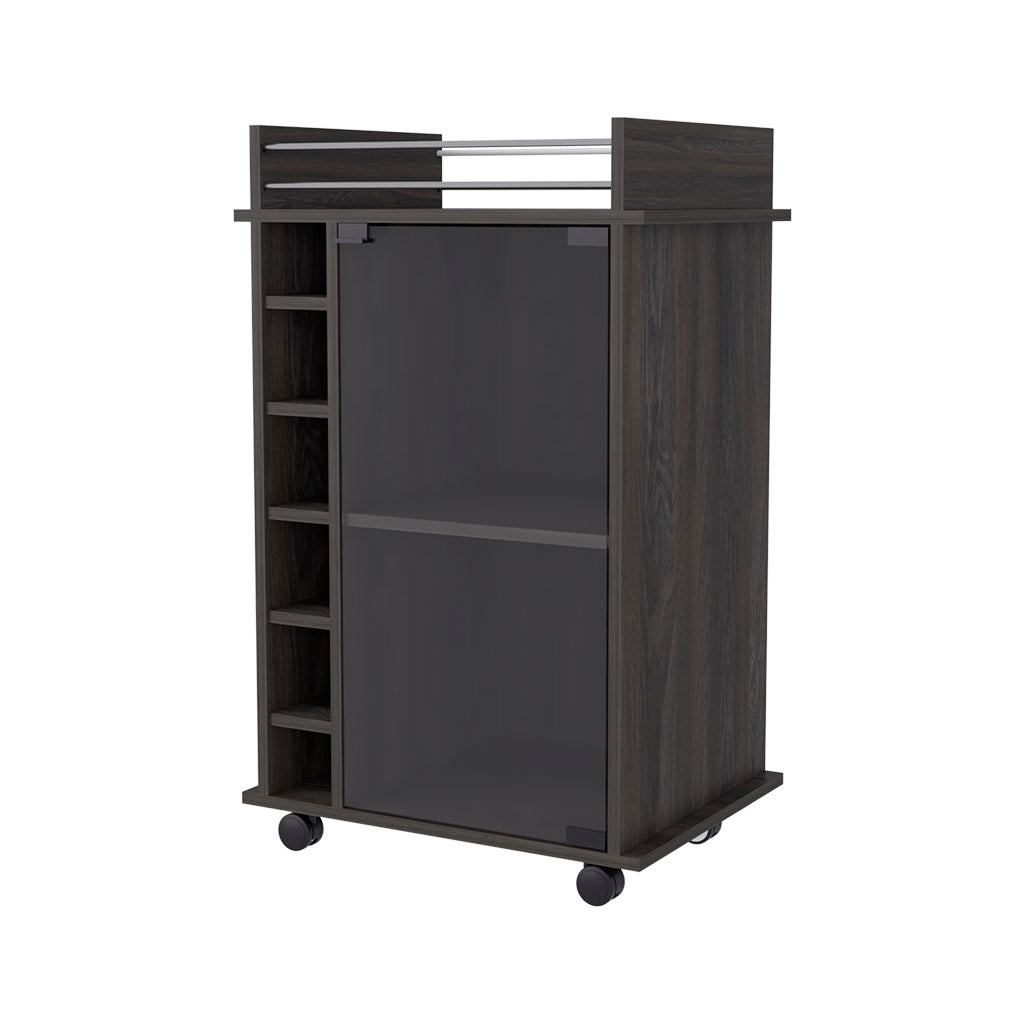 535101 Rolling Bar Cart with Wine Storage, Espresso