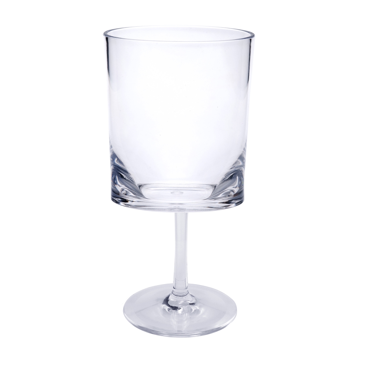 Picture of HomeRoots 521121 Tritan Plastic Stemmed All Purpose Wine Glass, Clear - Set of 4