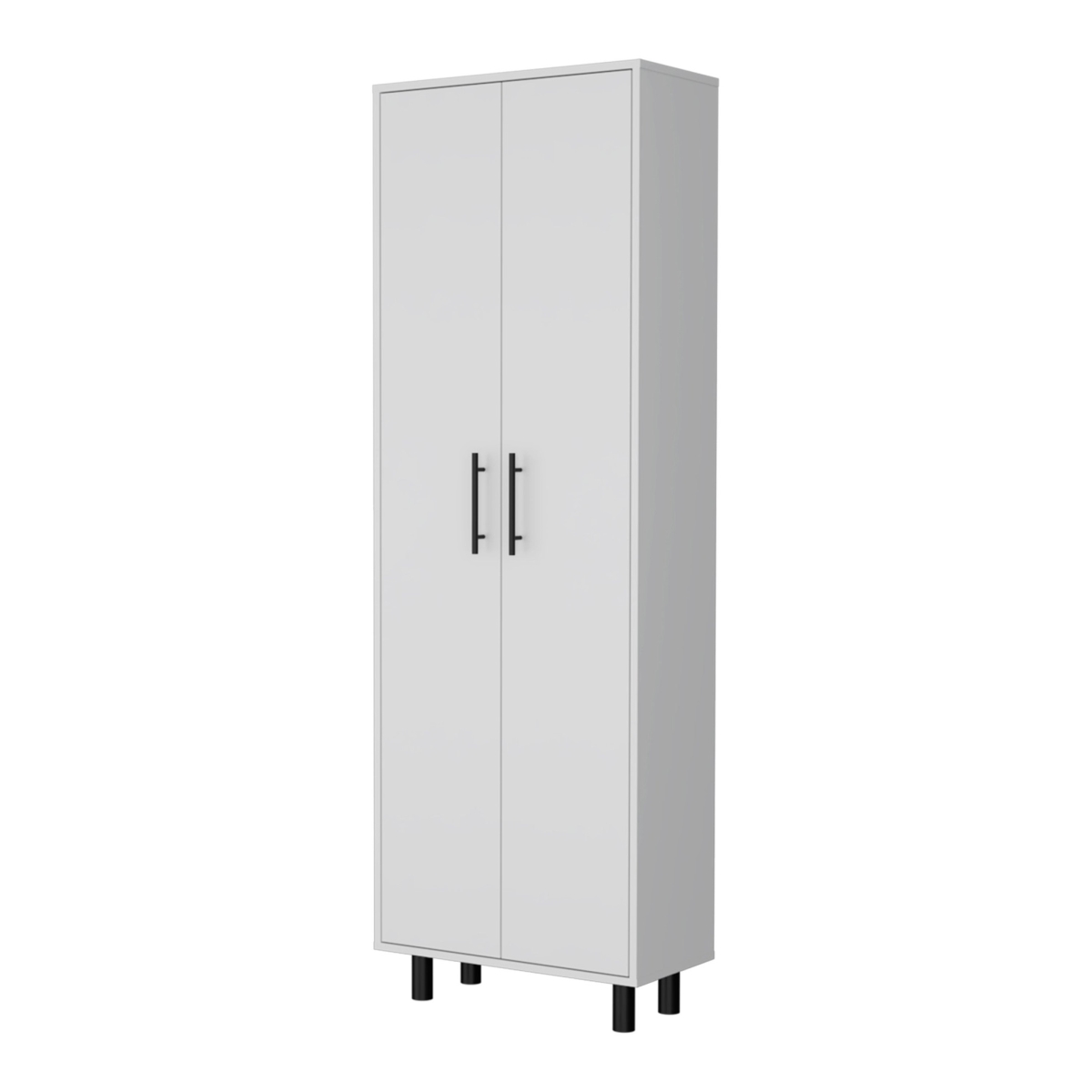 534998 24 in. Accent Cabinet with Five Shelves, White