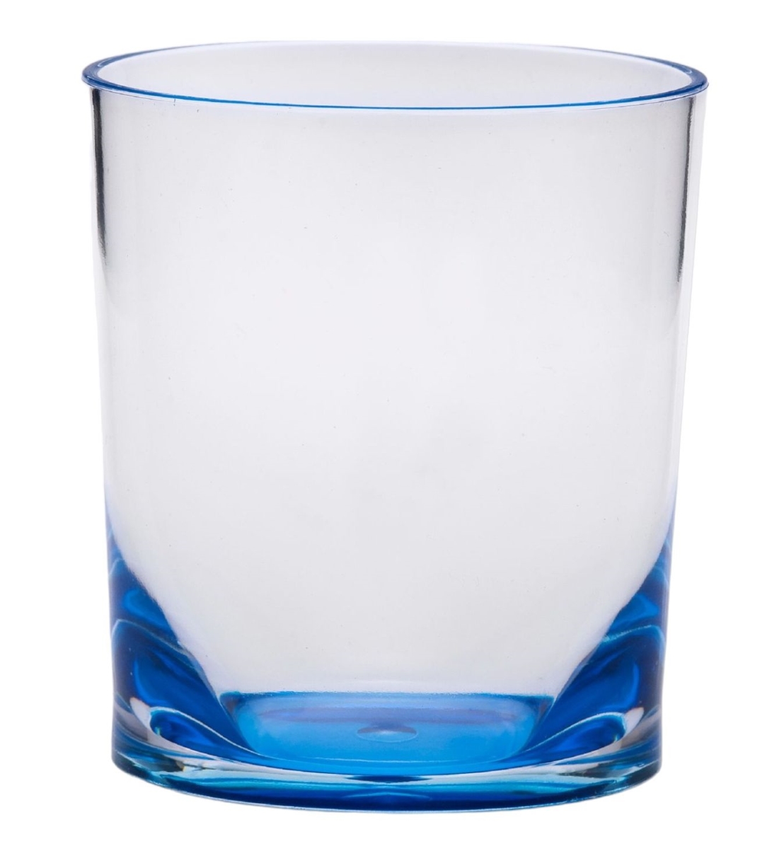 Picture of HomeRoots 521156 Acrylic Stemless Whiskey Glass, Blue - Set of 4
