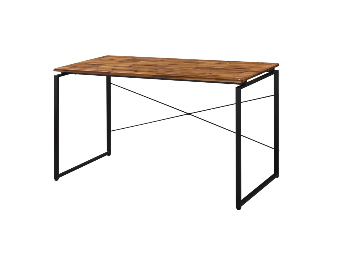 47 in. Writing Desk, Brown & Black