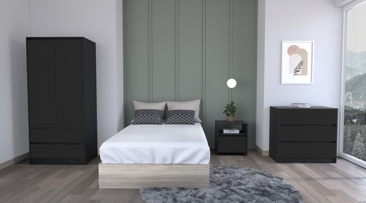 526360 Black Bedroom Set - 3 Piece