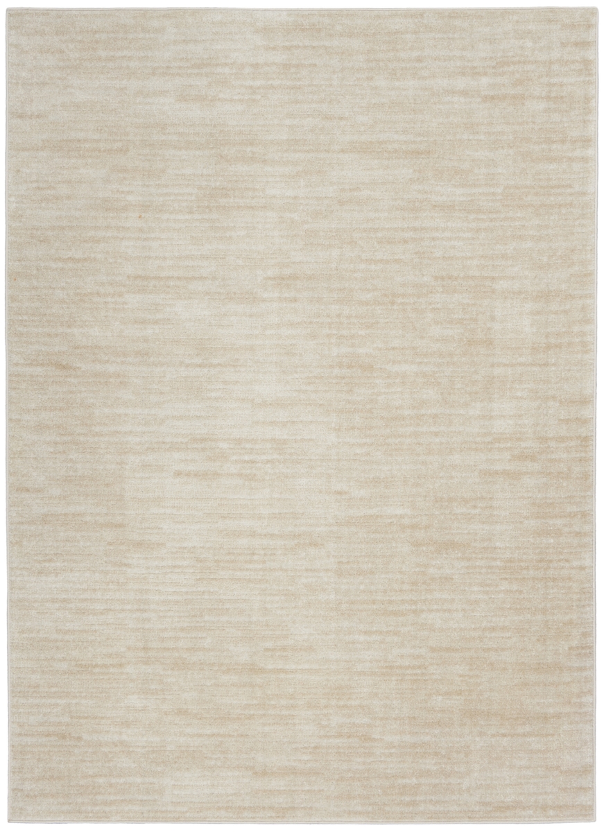 6 x 9 ft. Ivory & Beige Non Skid Indoor & Outdoor Rectangle Area Rug