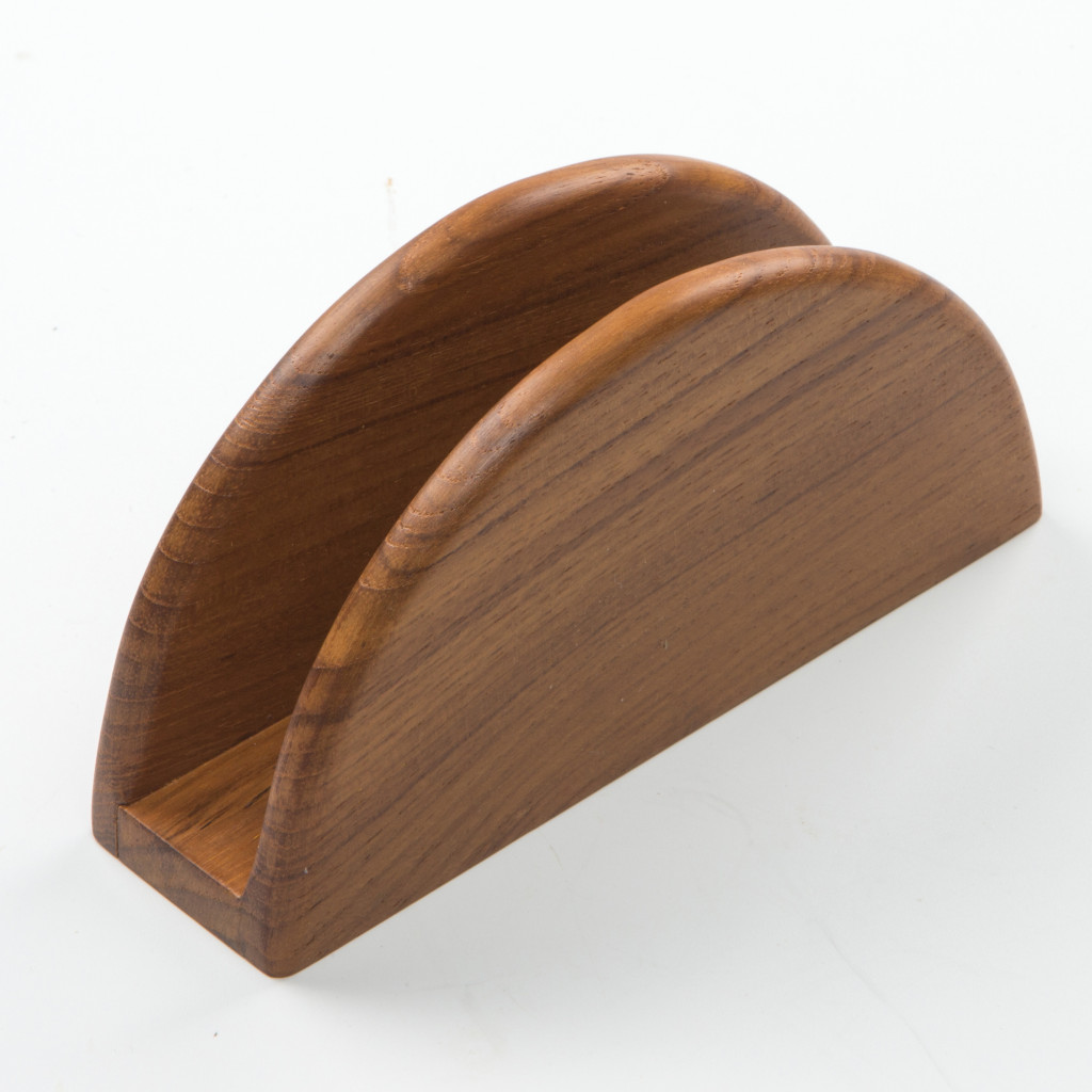 Picture of HomeRoots 478223 5.88 in. Free Standing Wood Napkin Holder