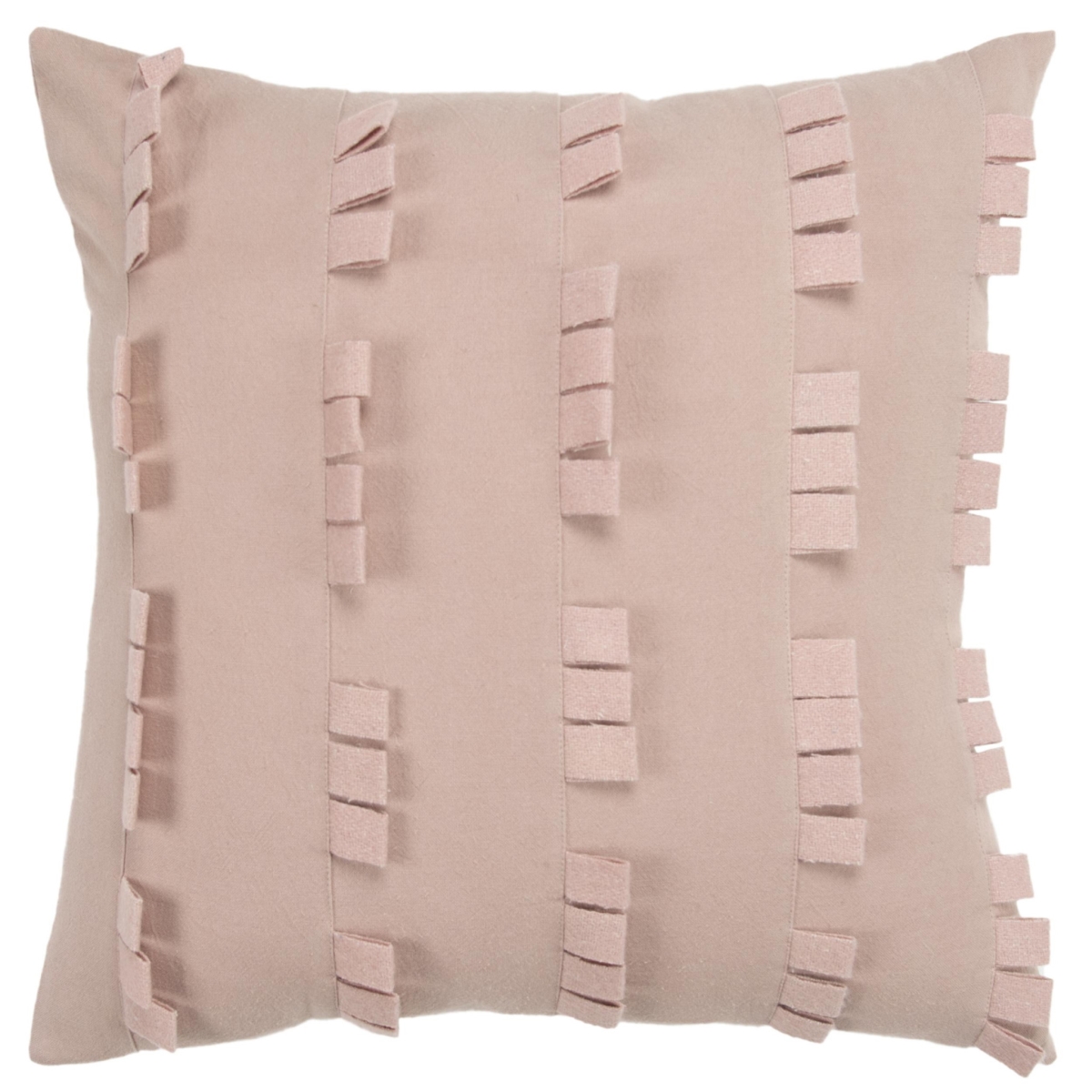 20 in. Blush Cotton Pillow